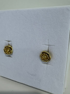 Scanlan Theodore Gold Tone Poppy Stud Earrings