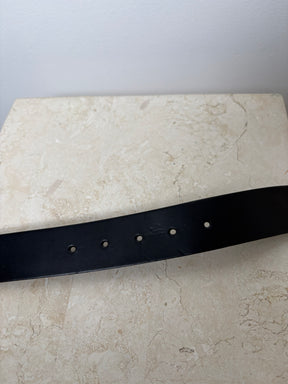 Gucci Dark Navy Leather Blondie Belt, 95