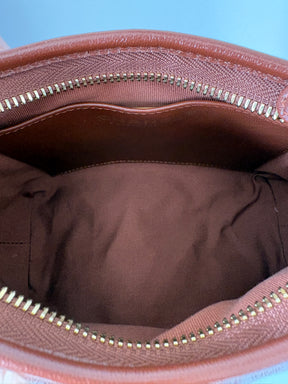 Chanel Tan Shiny Lambskin Leather Small Hobo Bag