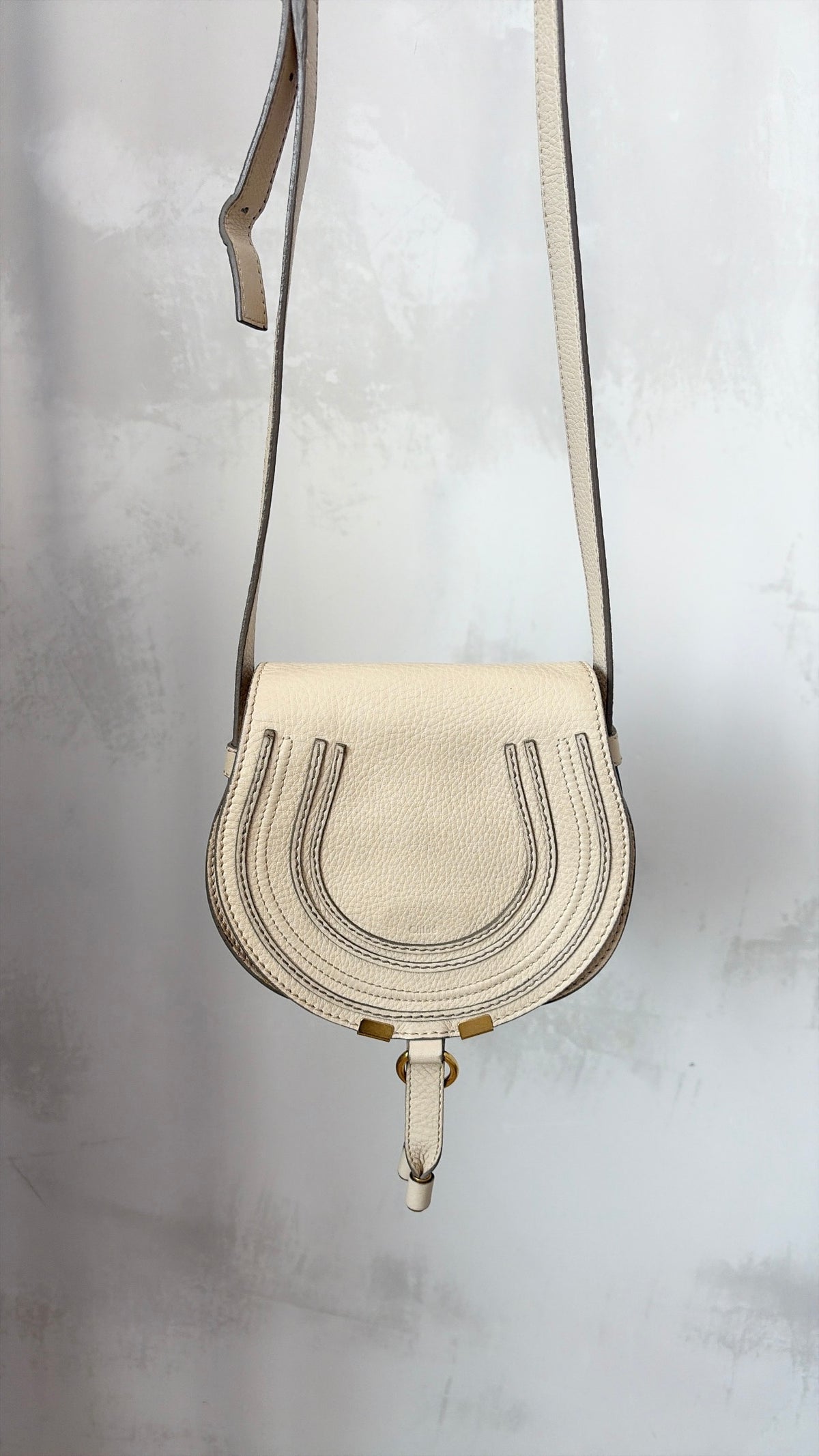Chloé Cream leather Small Marcie Bag