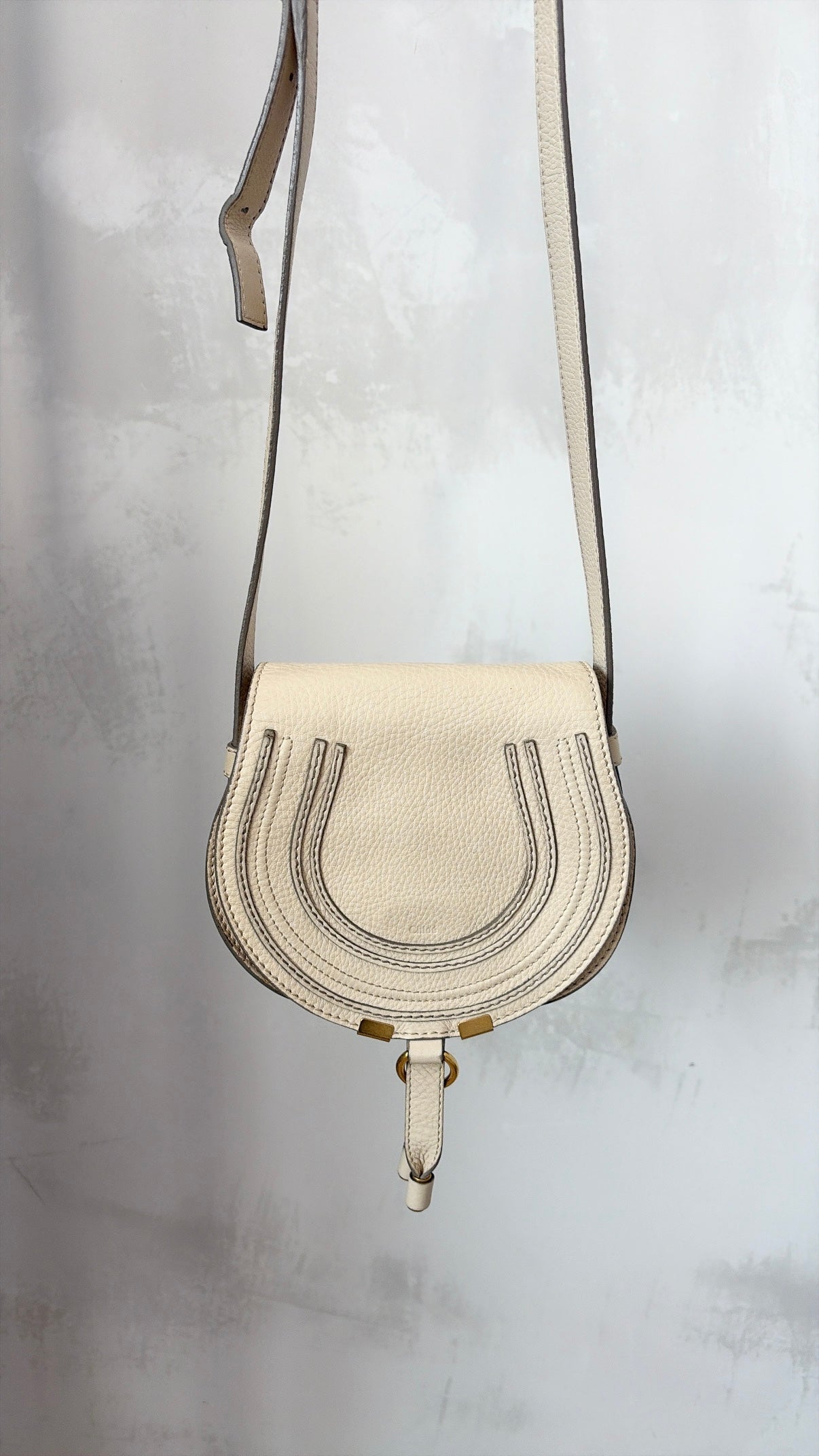 Chloé Cream leather Small Marcie Bag