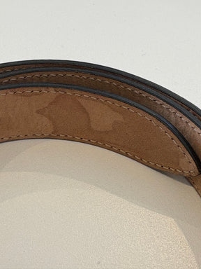 Gucci Leather GG Belt Black, 85/34