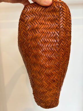 dragon diffusion Tan Woven Leather Tote