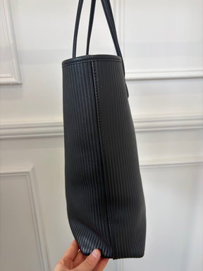 Alexander Wang Black Corrigated Leather Tote