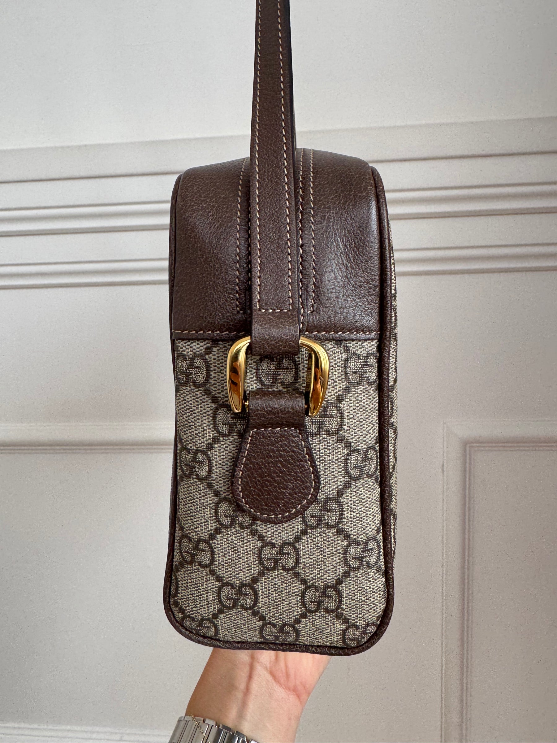 Gucci Supreme Monogram Large Ophidia Camera Bag