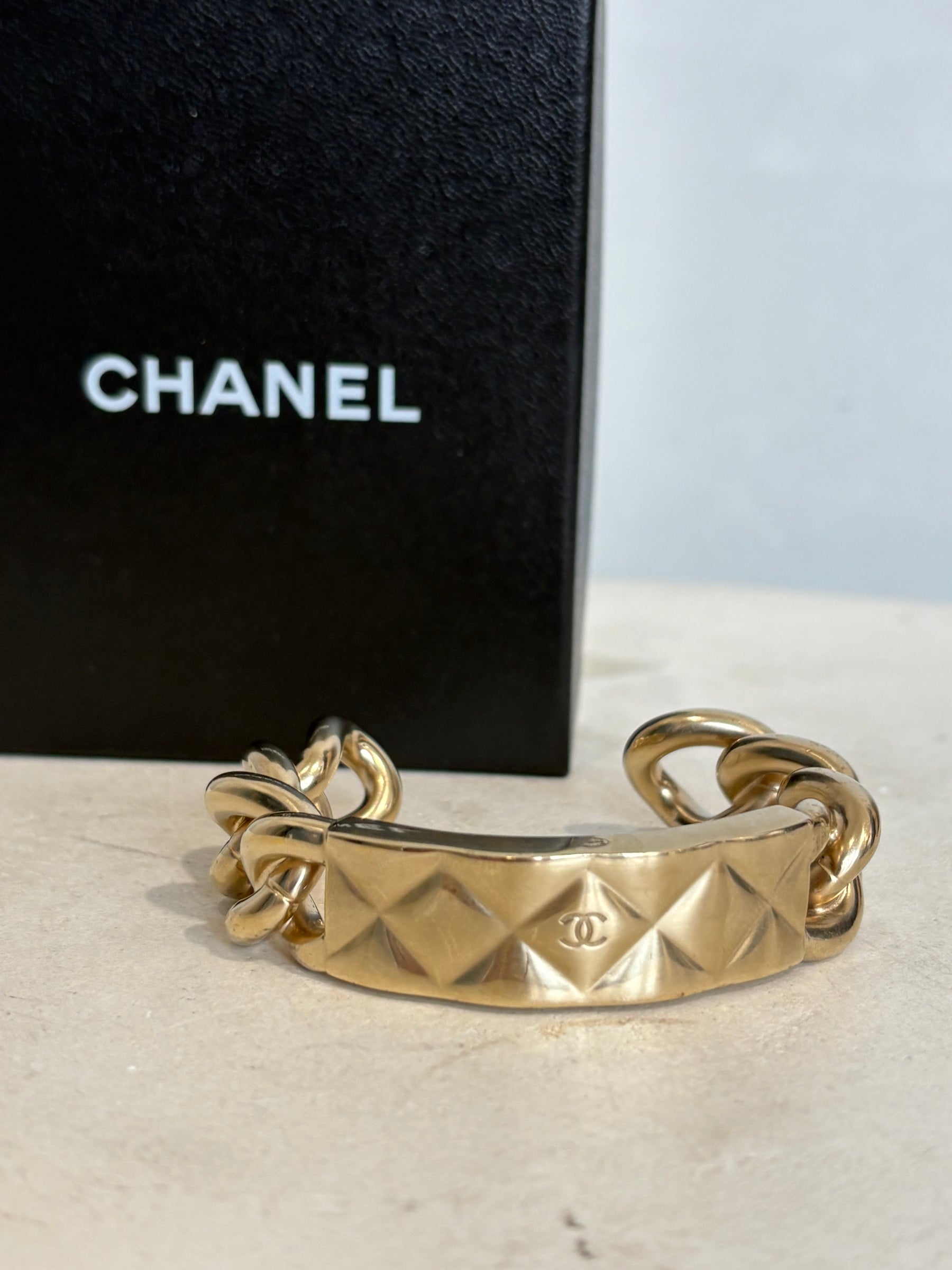 Chanel Gold Tone Cuff