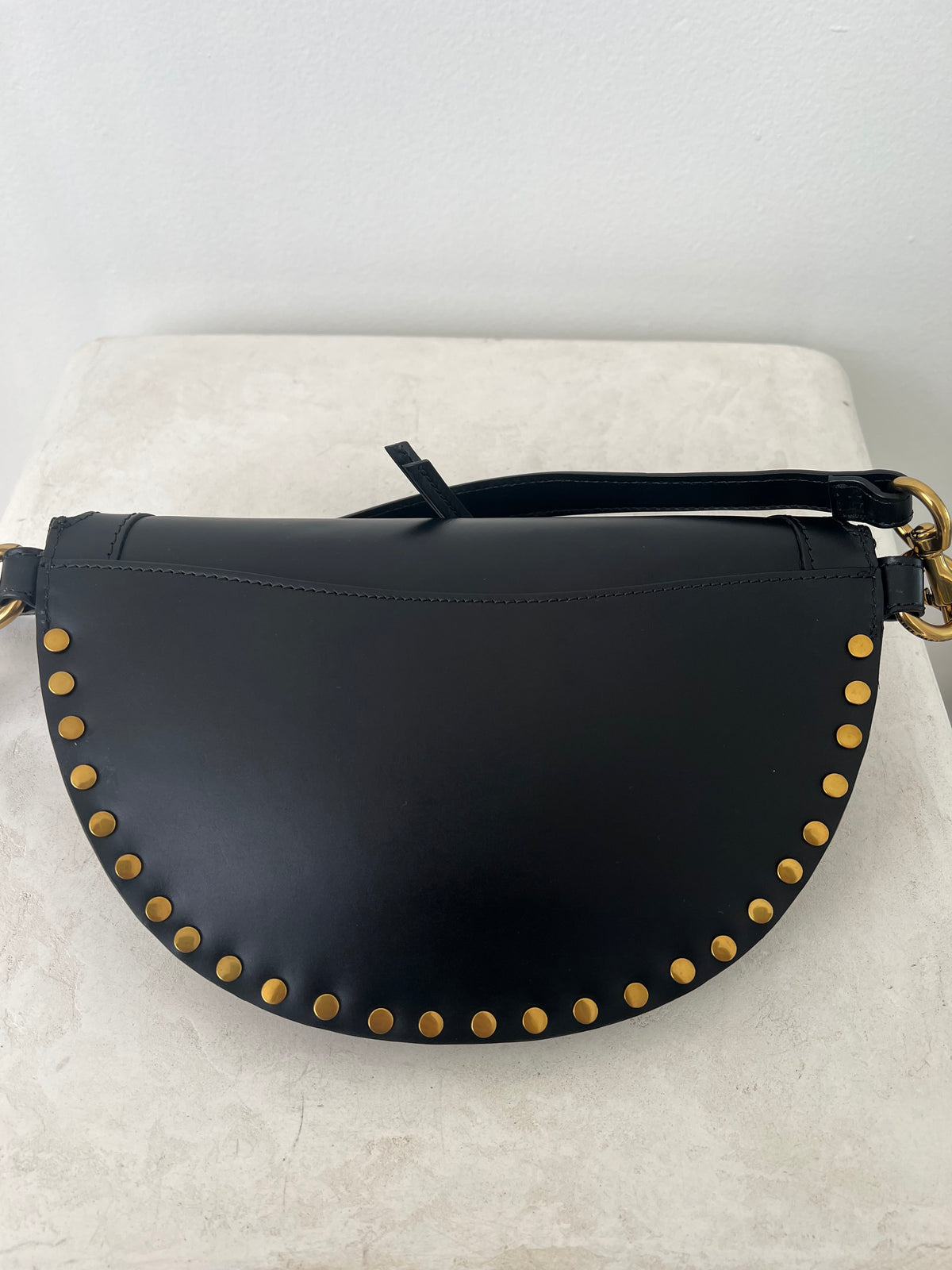 Isabel Marant Black Leather Skano Belt Bag