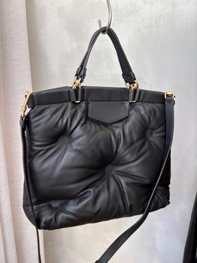 Maison Margiela Black Leather Glam Slam Shopper Tote