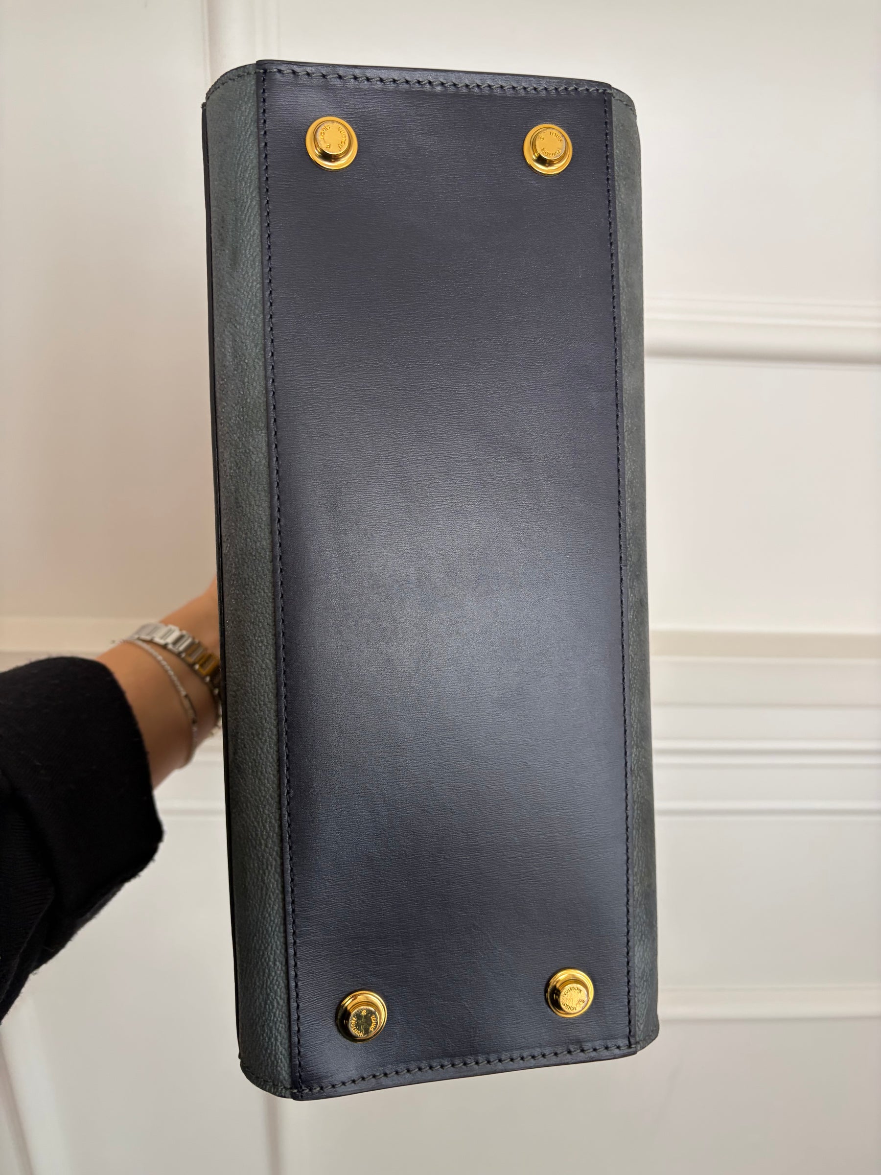 Louis Vuitton Calfskin Trunk City Steamer MM Bag