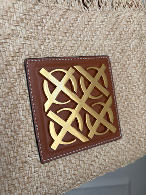 Oroton Raffia Mini Tote
