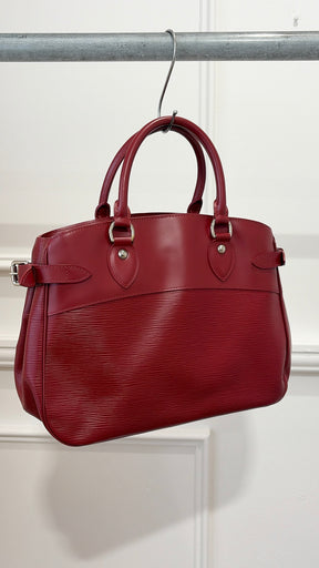 Louis Vuitton Red Epi Passy PM Tote Bag Louis Vuitton