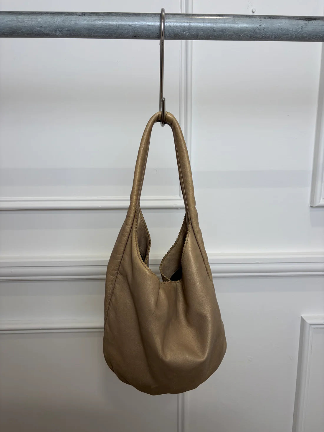 Loewe Hobo Gold Metallic Bag