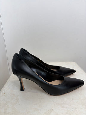 Dior Black Leather Pump, 38.5 D