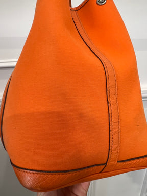 Hermès Garden Party 36 in Orange Canvas and Leather