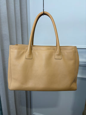 Chanel Beige Caviar Leather Cerf Executive Tote