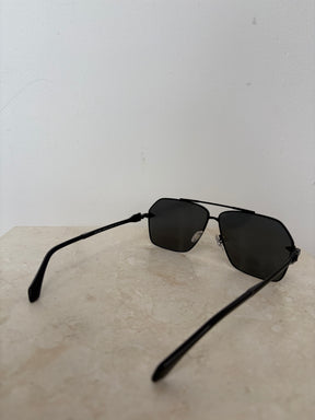 Versace Black Aviator Sunglassses