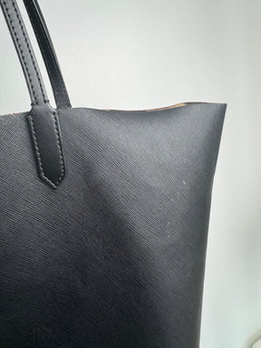 Givenchy Large Black Canvas Tote Leopard Linning With Pouch