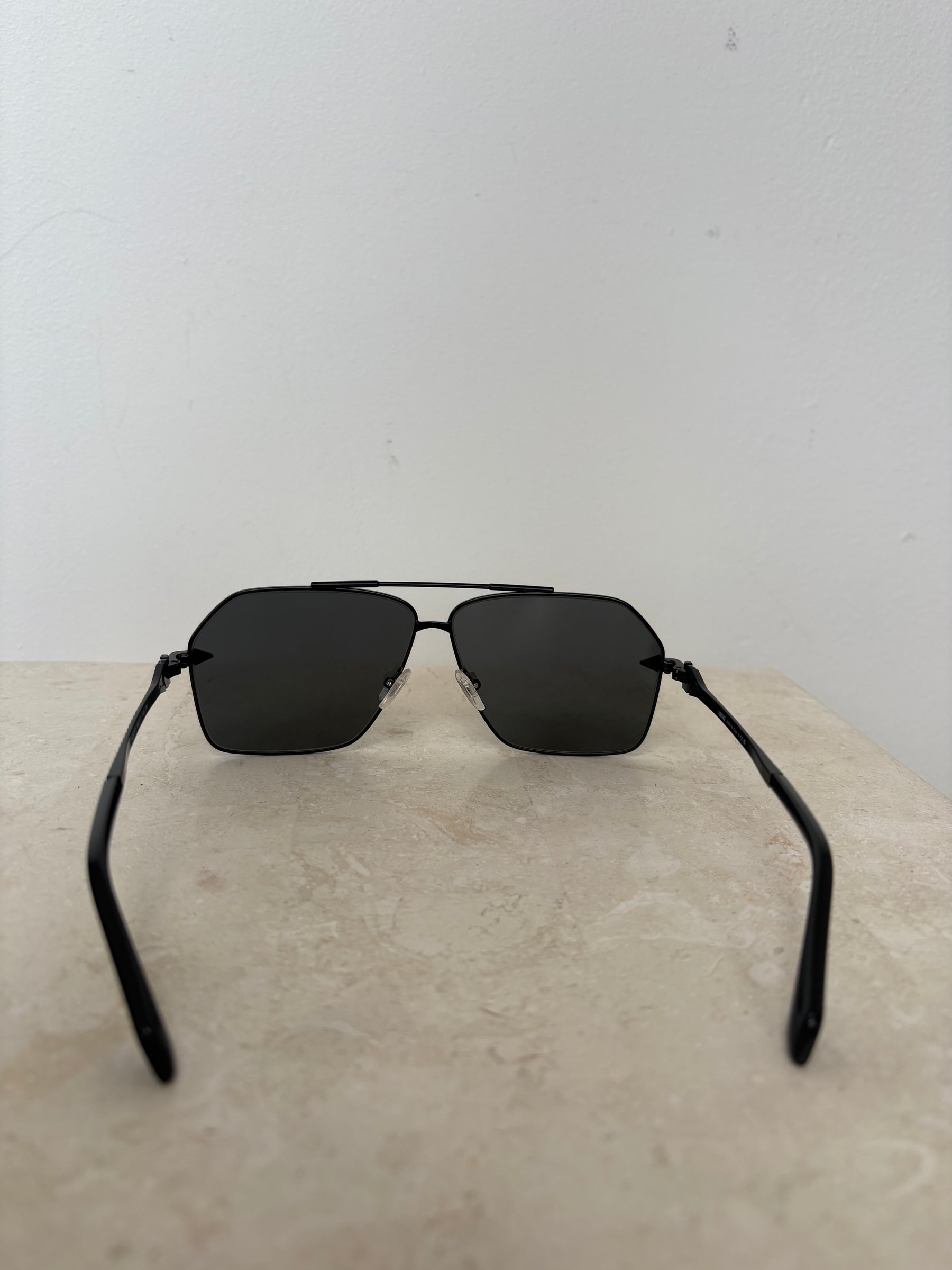 Versace Black Aviator Sunglassses