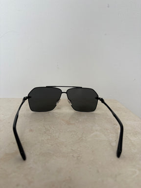 Versace Black Aviator Sunglassses