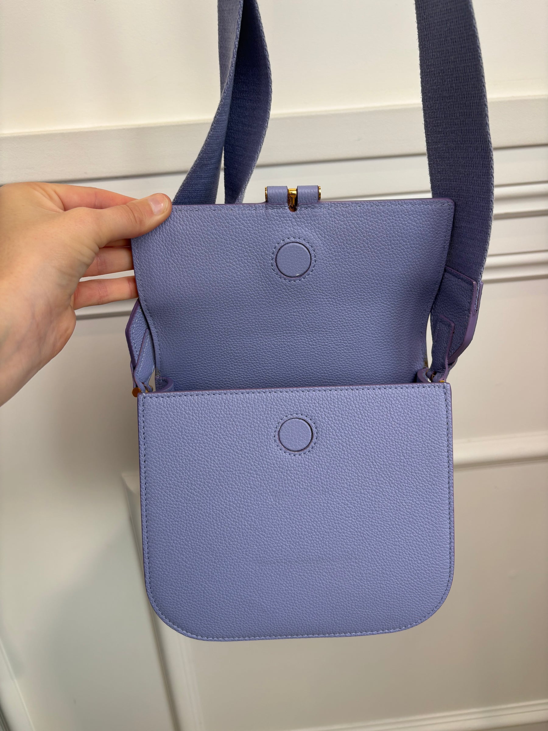 Tom Ford Lilac Leather T Bag