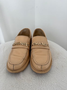Chanel Interlocking CC Logo Loafers, 39 C