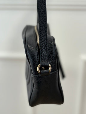 Gucci Black Grained Leather Soho Disco Bag