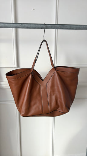 Saint Laurent Tan Leather  Y Tote Bag