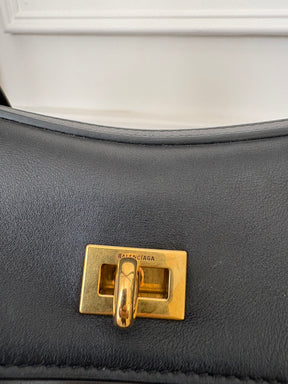Balenciaga Small Black Rodeo Shoulder Bag