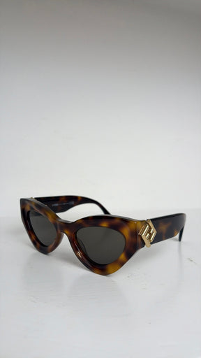 Fendi Tortoishell Cat Eye Sunglasses