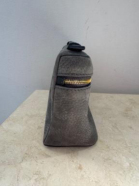 Loro Piana Charcoal Nubuck L19 Clutch