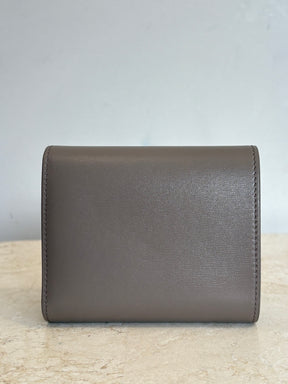 Celine Triomphe Trifold Wallet Taupe
