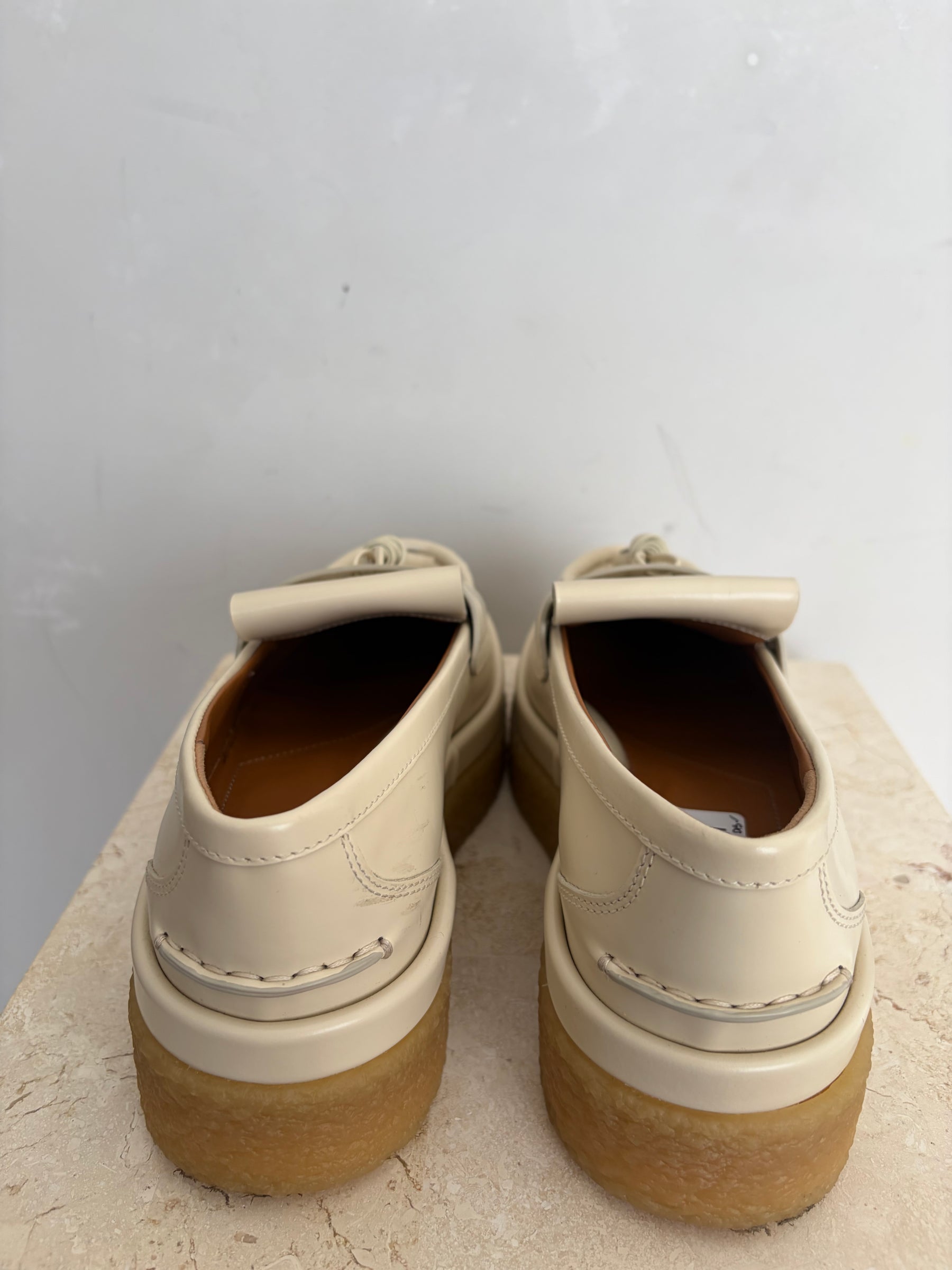 Chloé Jamie Loafers In Eggshell, 38