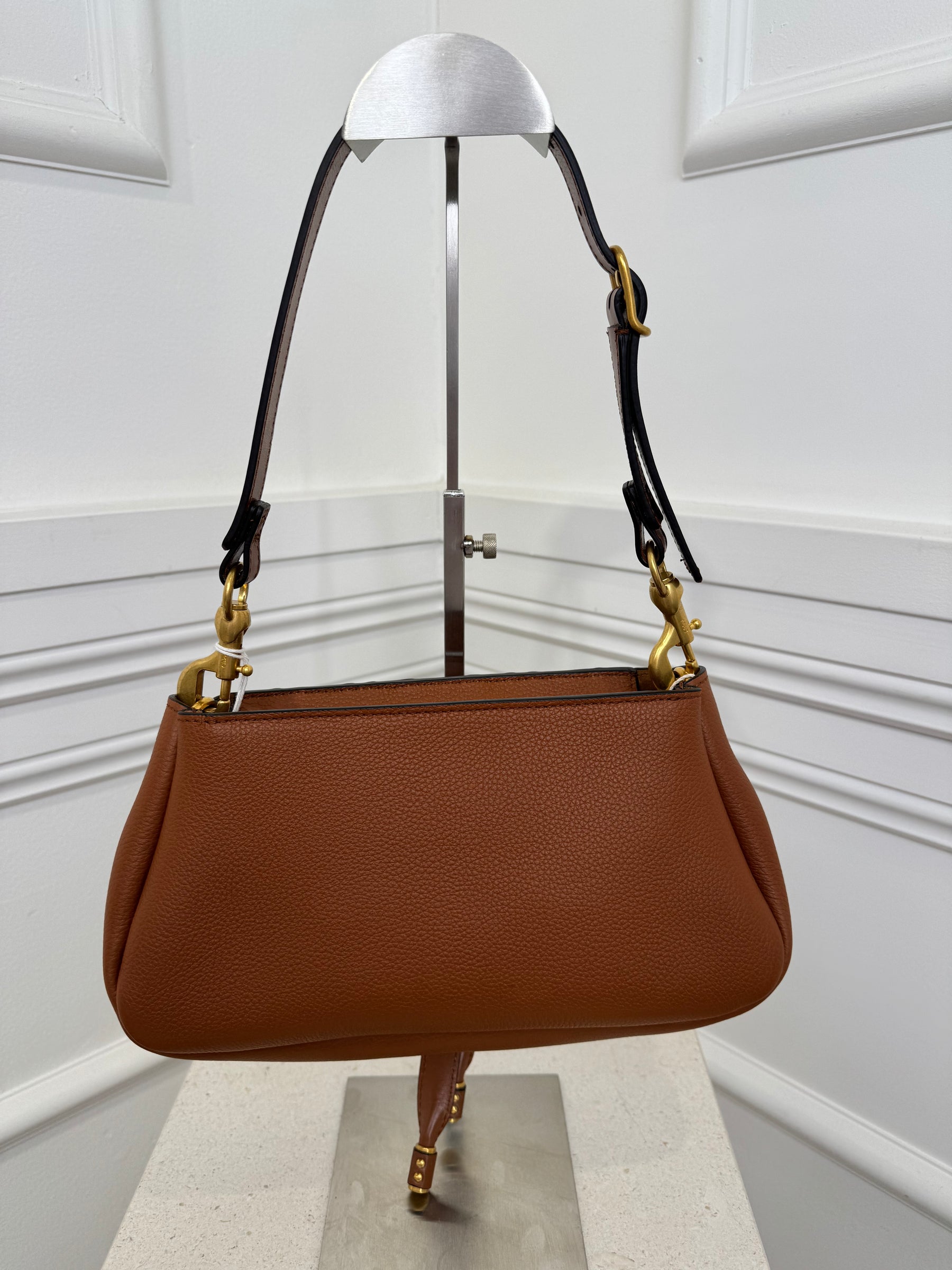 Chloe Tan Leather Marcie Shoulder Bag