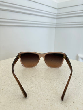 Chanel Taupe Suare Sunglasses