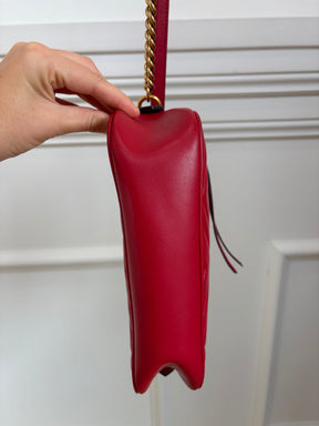 Gucci Small Marmont Bag In Red
