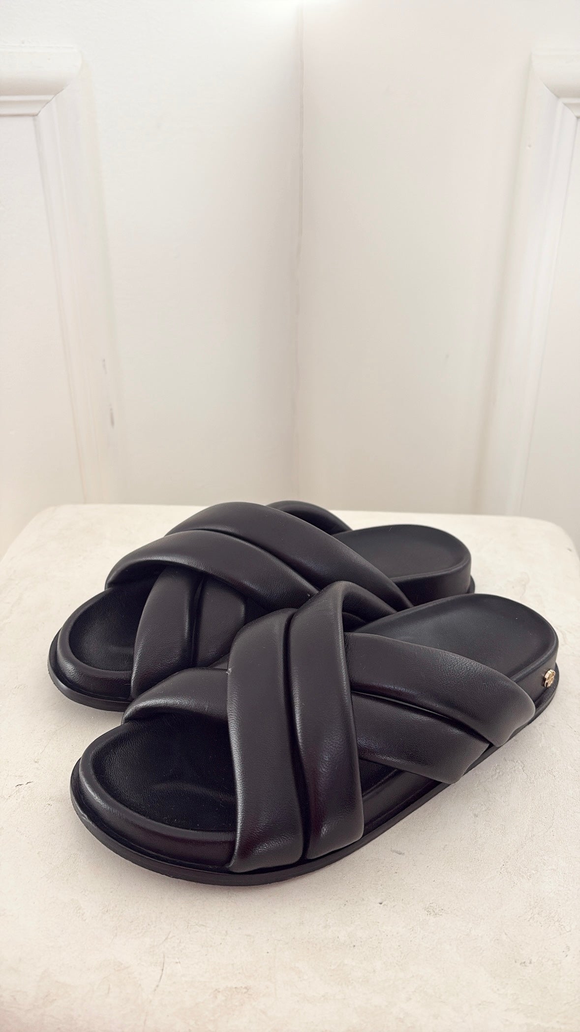 Anine Bing Cross Over Slides, 36