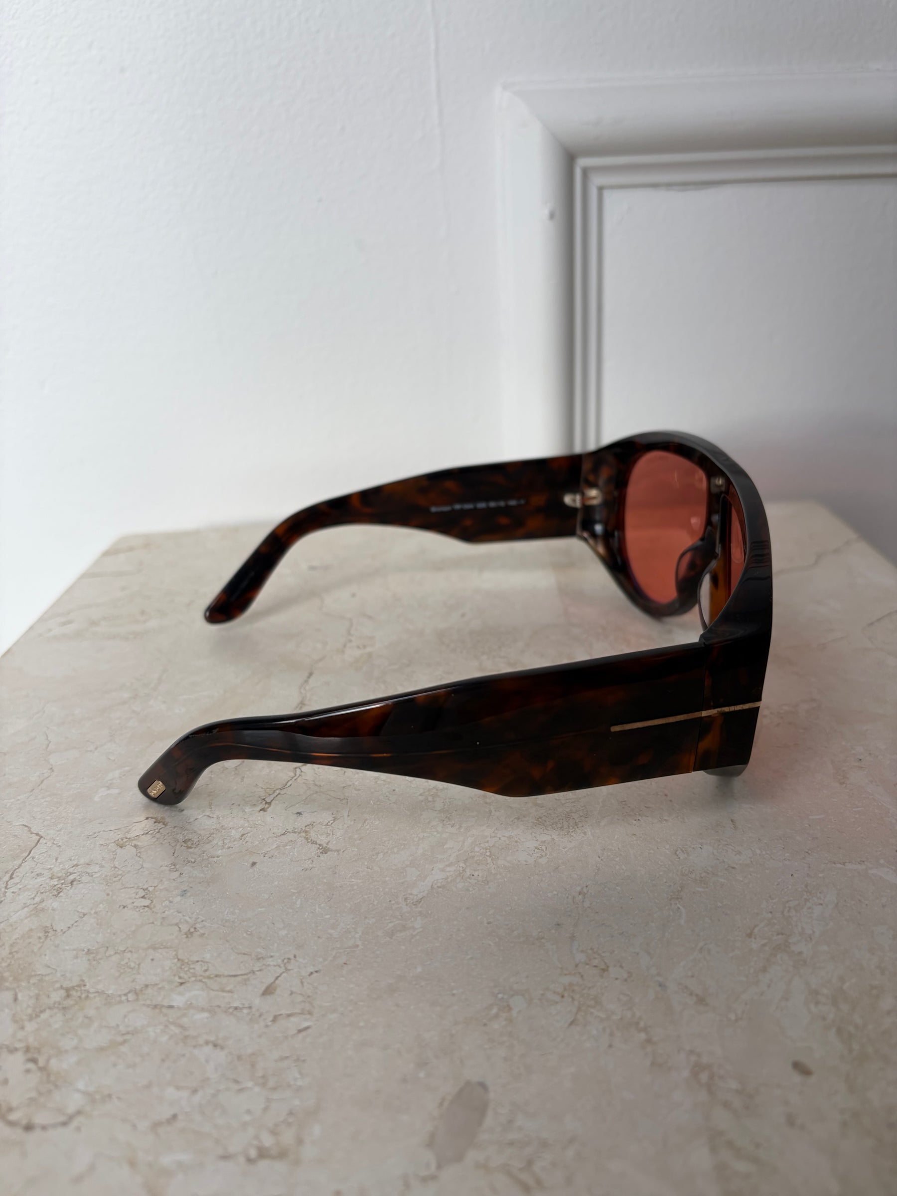Tom Ford Brown Tortoiseshell Bronson Sunglasses