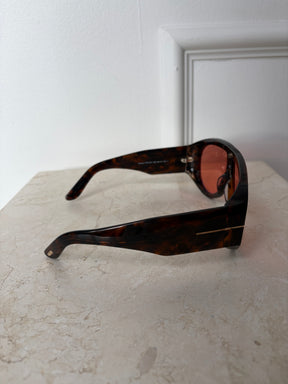 Tom Ford Brown Tortoiseshell Bronson Sunglasses