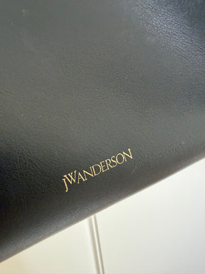 JW Anderson Black Leather Bumper Zipped Tote