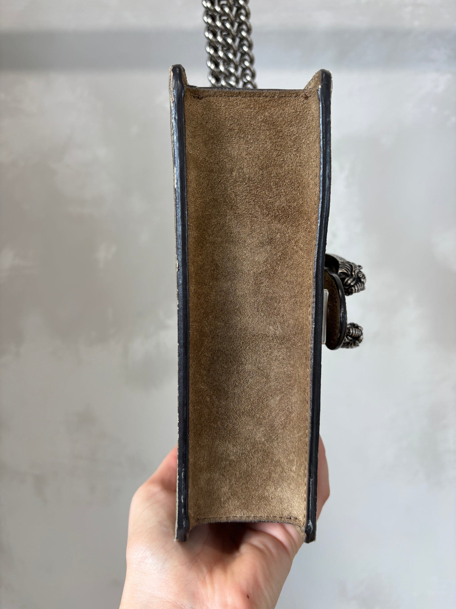 Gucci Supreme Canvas Monogram Mini Dionysus Bag