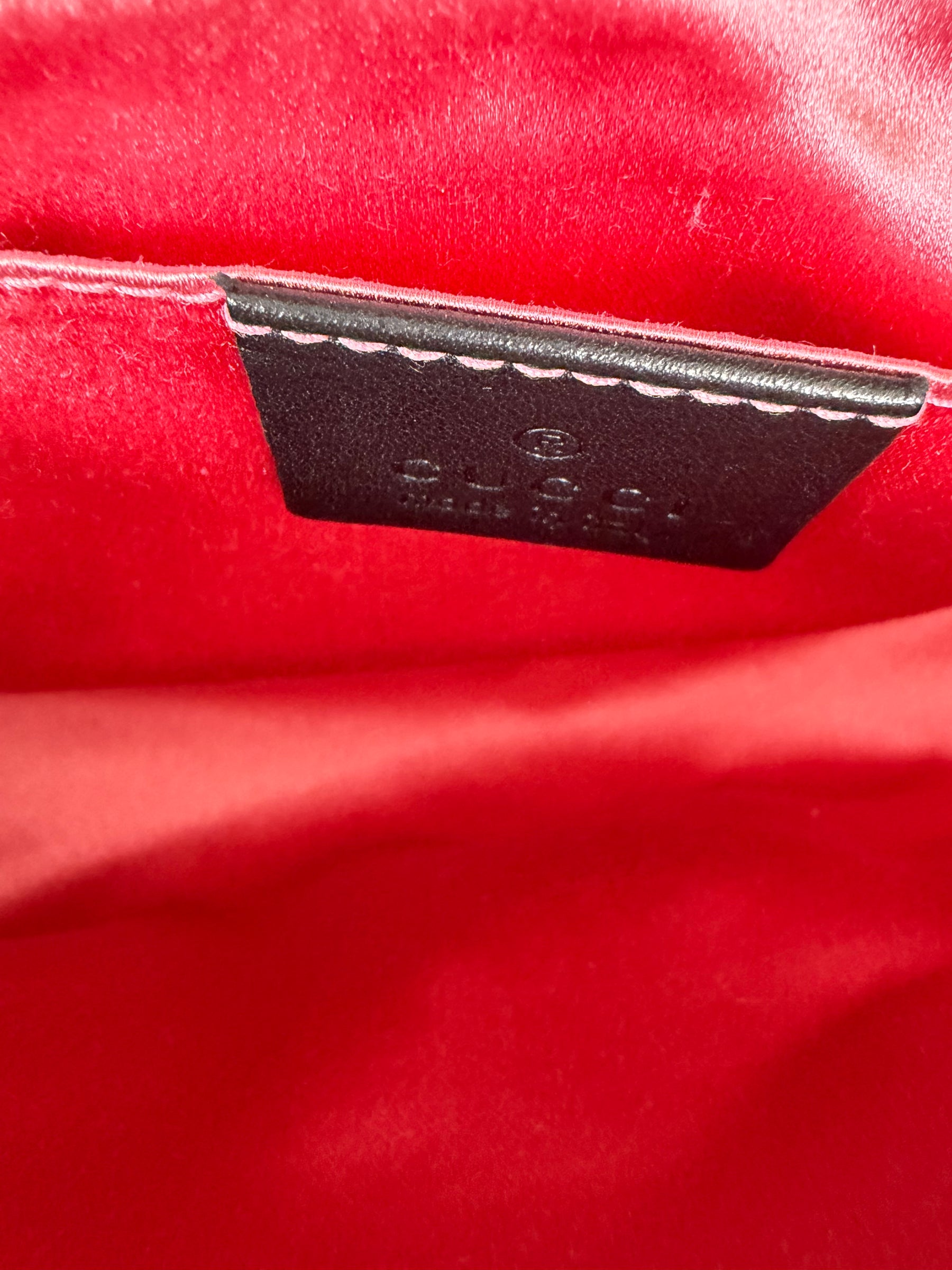 Gucci Black Velvet Marmont Crossbody Bag