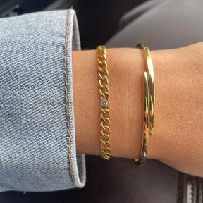 Goldie Paris Gold Open Wrap Bangle
