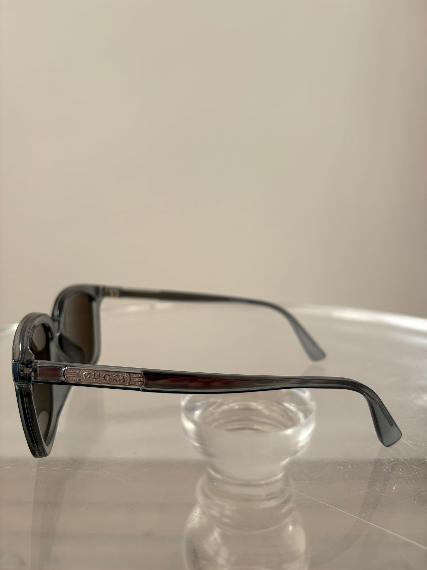 Gucci Teal Square Sunglasses