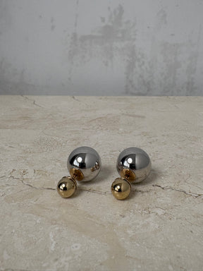 Dior Silver and Gold Tribales Earrings
