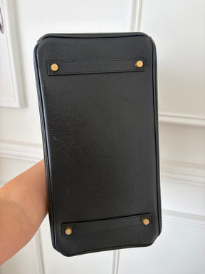 Hermès Birkin 35 in Black Ardennes Leather with Gold Hardware