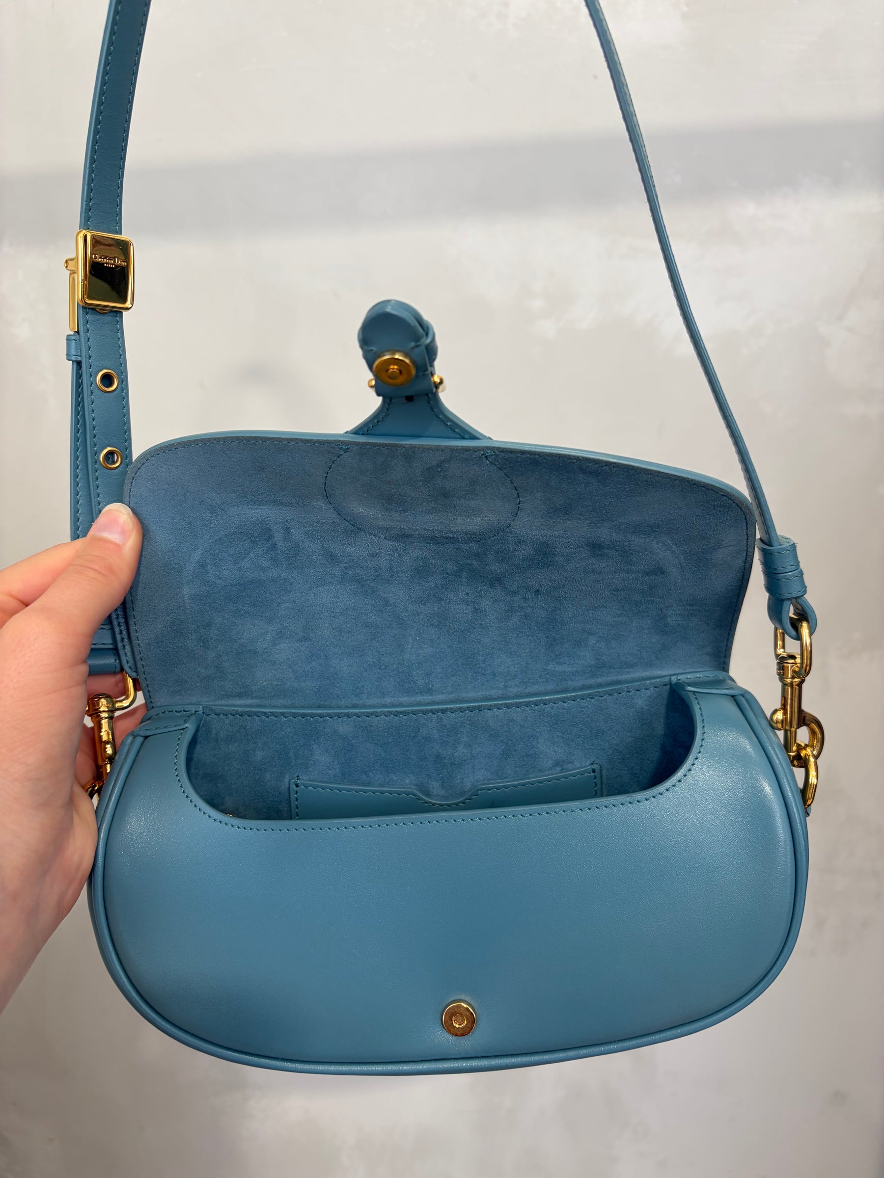 Dior Powder Blue Bobby East West Bag