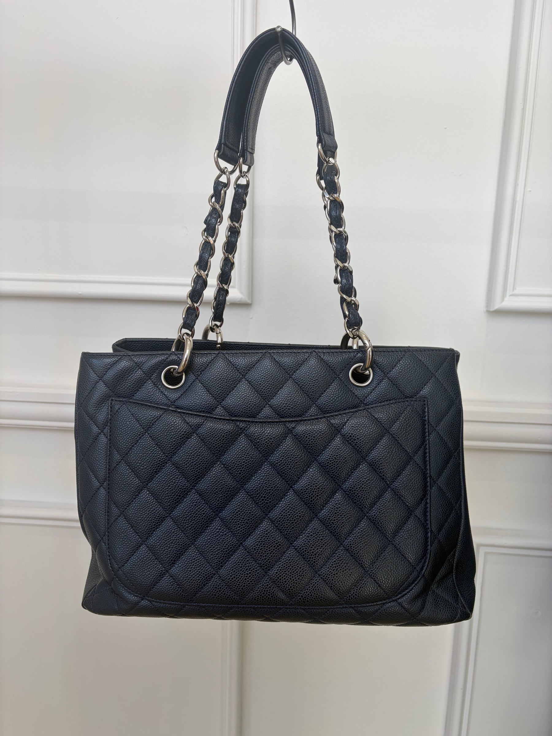 Chanel Navy Caviar Leather GST