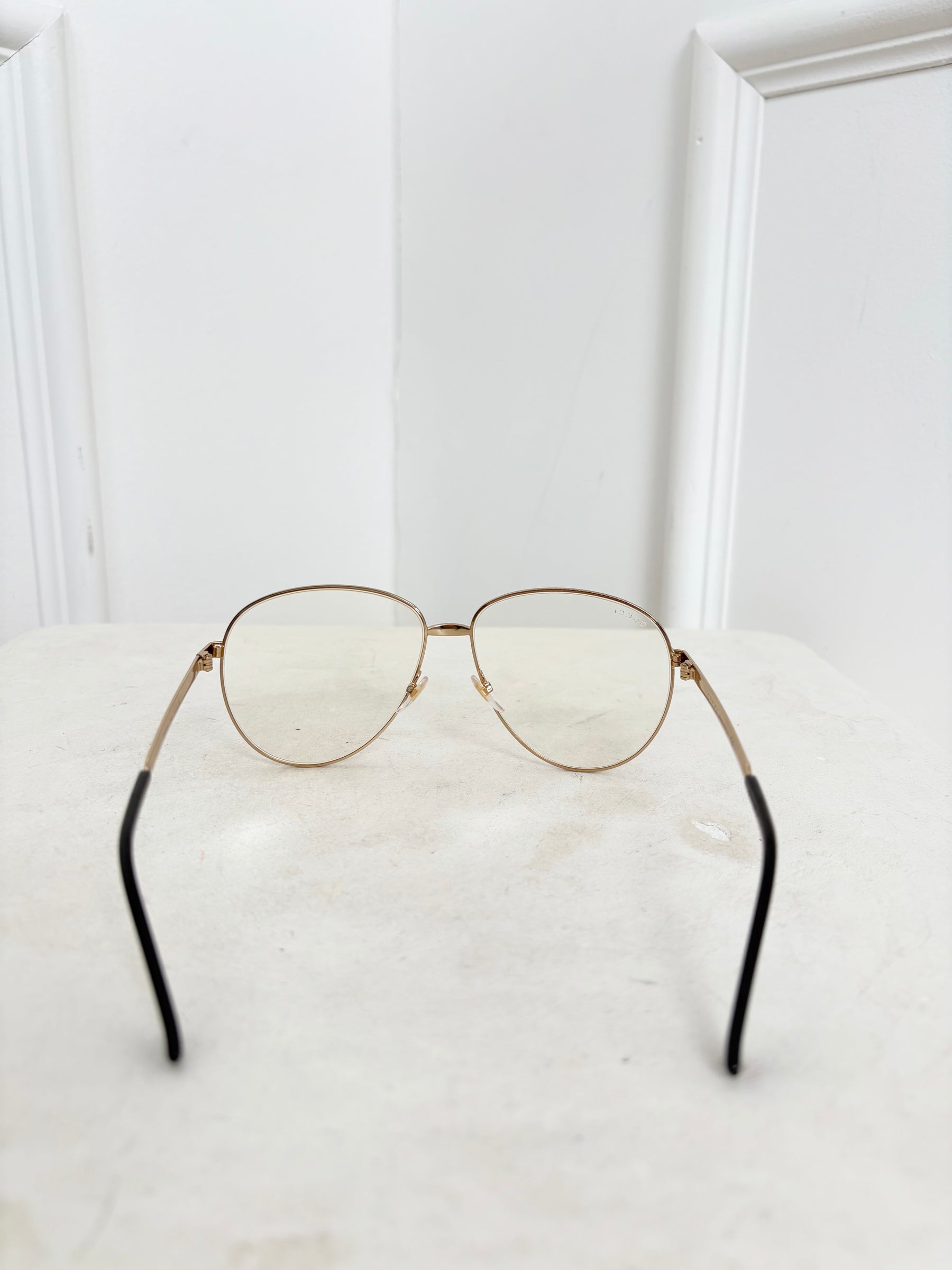 Gucci Gold Frame Optical Glasses
