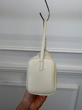 The Row Ivory Grained Leather 90's Bag