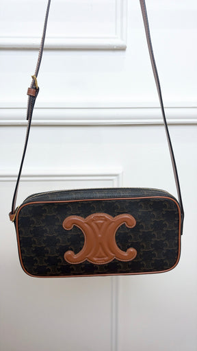 Celine Triomphe Mini Camera Canas Shoulder Bag